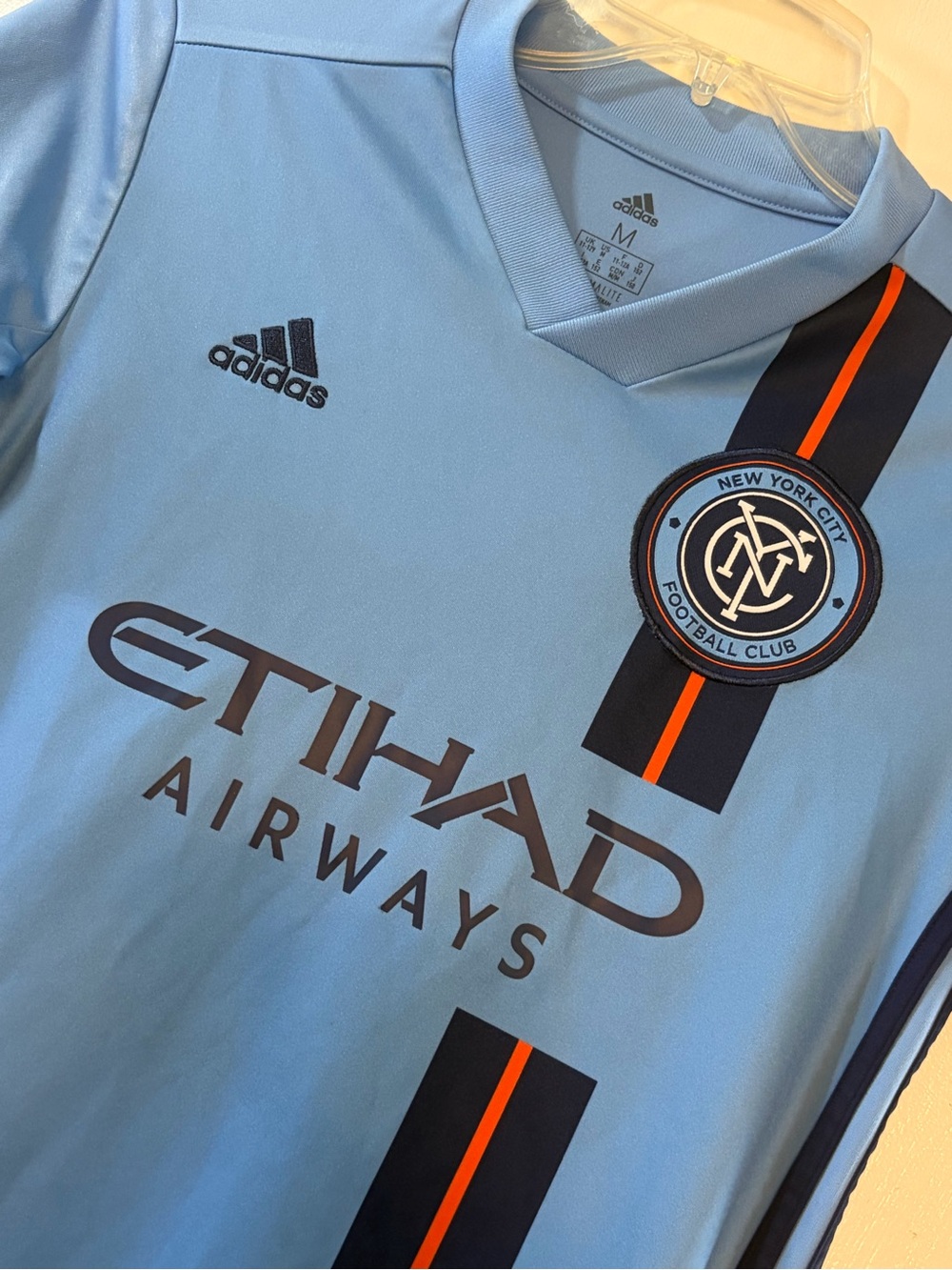 Adidas 2019-2020 New York City FC Jersey Youth Sz Medium - Picture 5 of 6